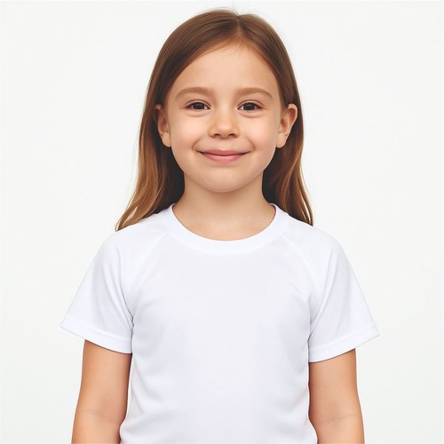חולצת פוליאסטר לבנה — מבוגרים
