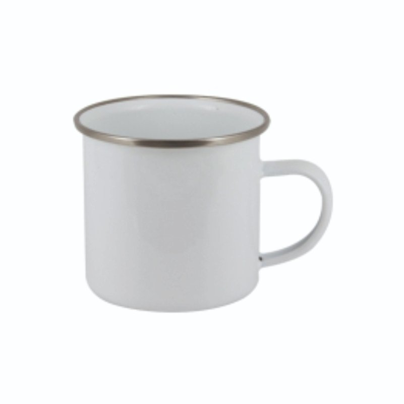 ספל אמייל לבן 12oz — 341 מ'ל