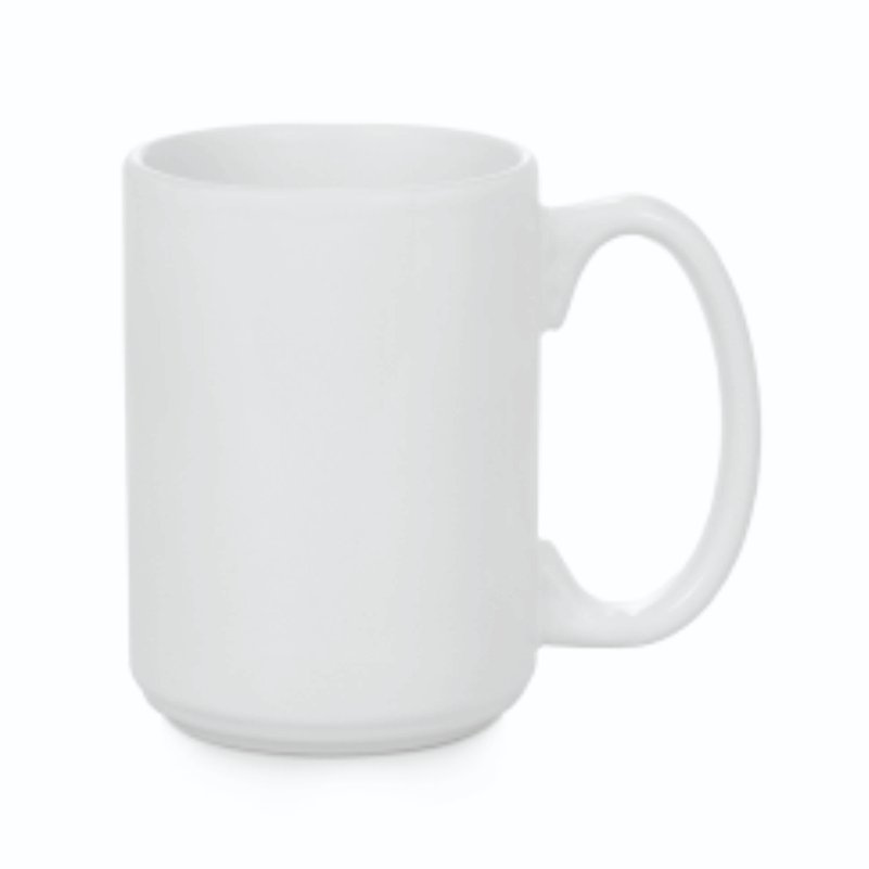 ספל קרמיקה לבן ענק 15oz — 440 מ'ל