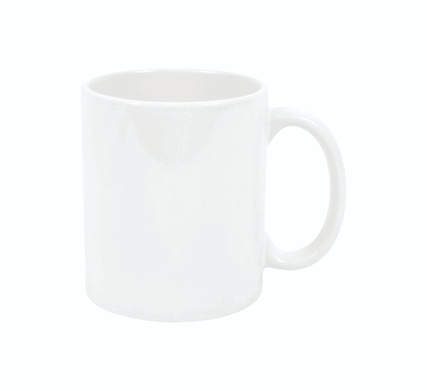 ספל קרמיקה לבן פרימיום 11oz — 330 מ'ל