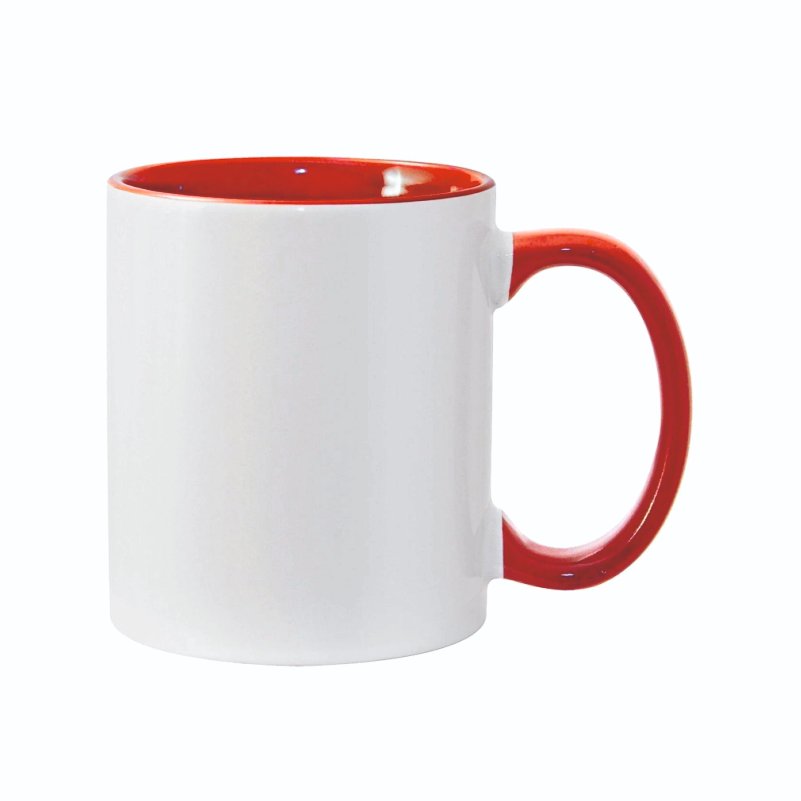 ספל קרמיקה צבעוני 11oz — אדום