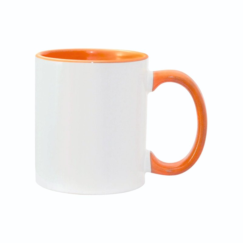 ספל קרמיקה צבעוני 11oz — כתום