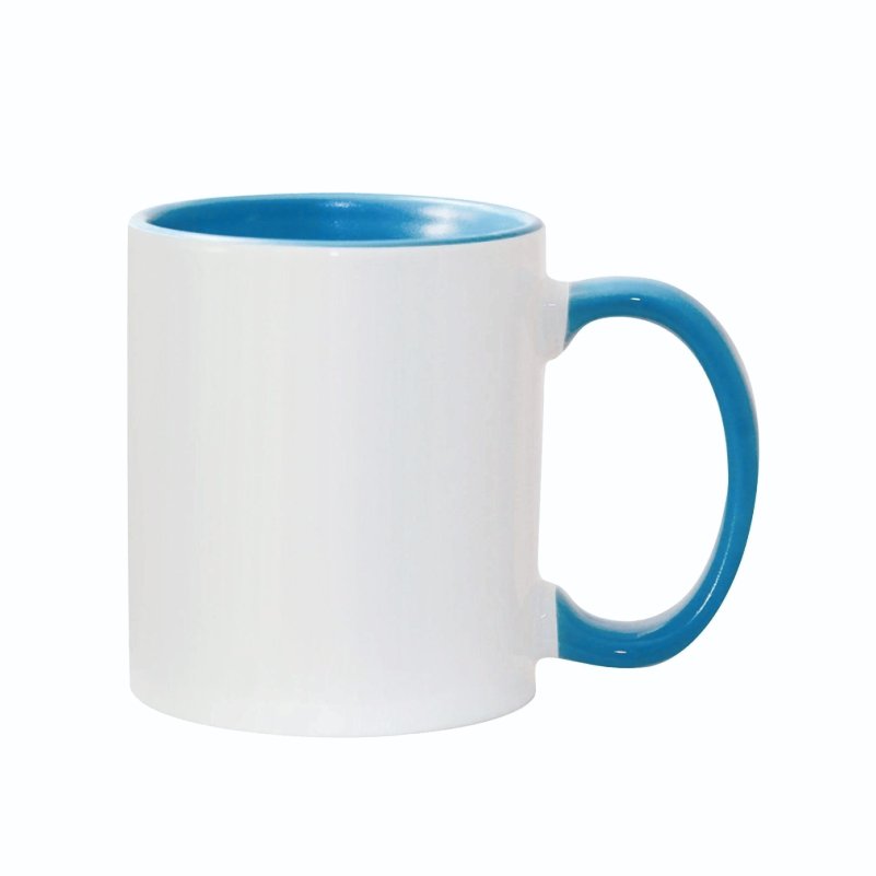 ספל קרמיקה צבעוני 11oz — תכלת