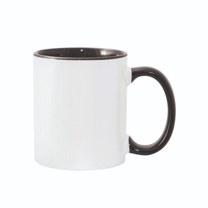 ספל קרמיקה צבעוני 11oz — שחור