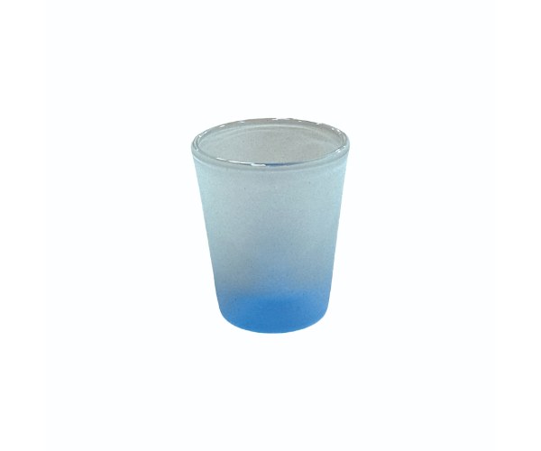 כוס וודקה פרוסטי תחתית כחול , 1.5oz