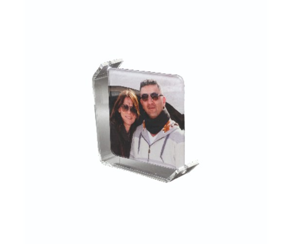 מעמד אקריל + זכוכית מסתובבת 12×12 ס"מ