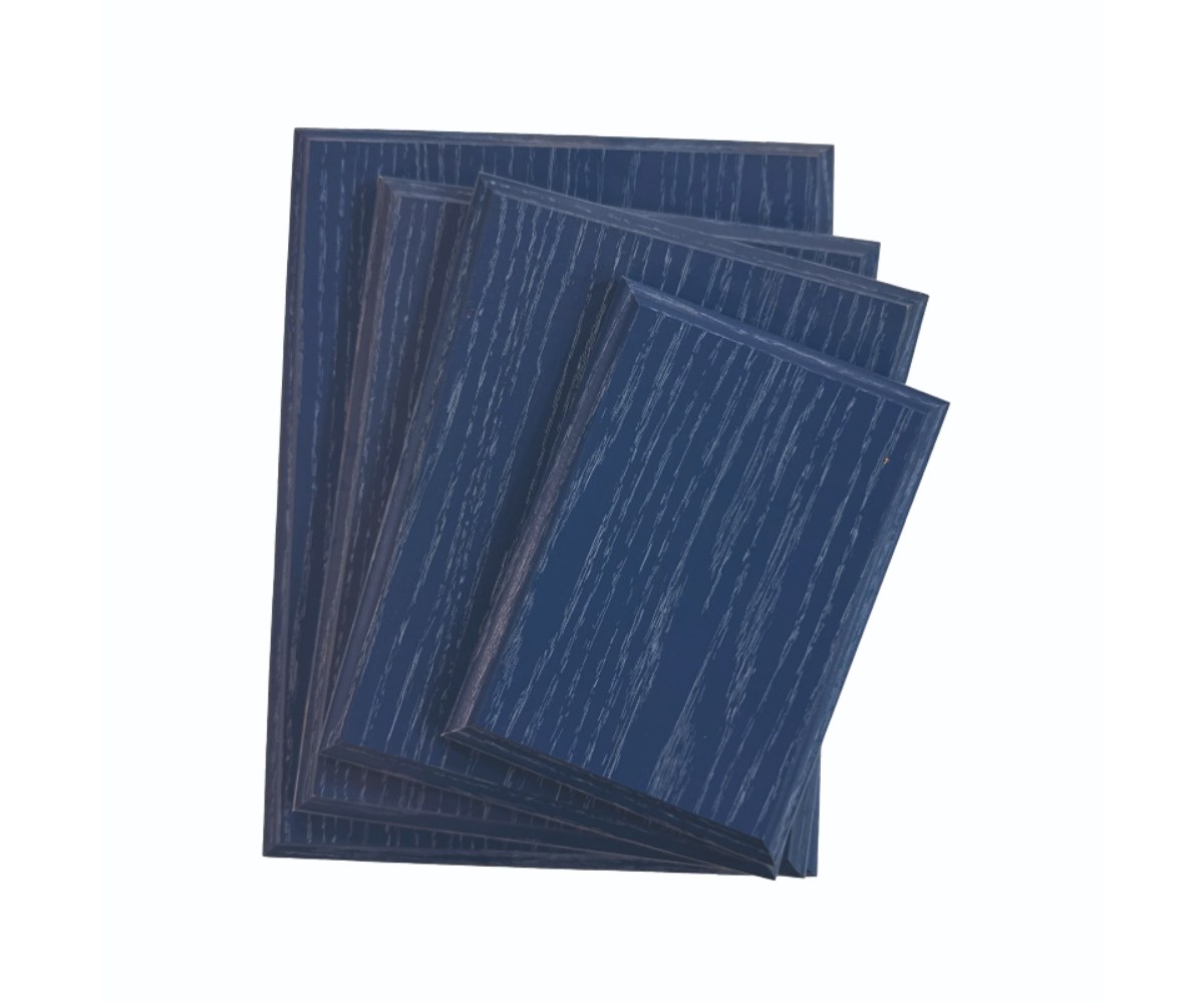 מגן הוקרה לקיר MDF, עץ כחול — 7״×5״