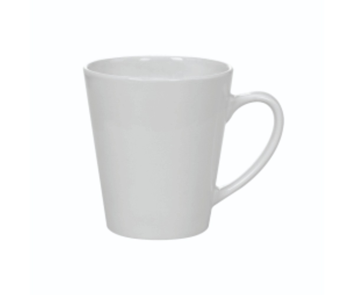 ספל לאטה קטן — קרמיקה לבן 12oz